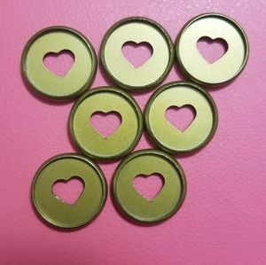 7 Happy Planner Gold Plastic Mini Discs